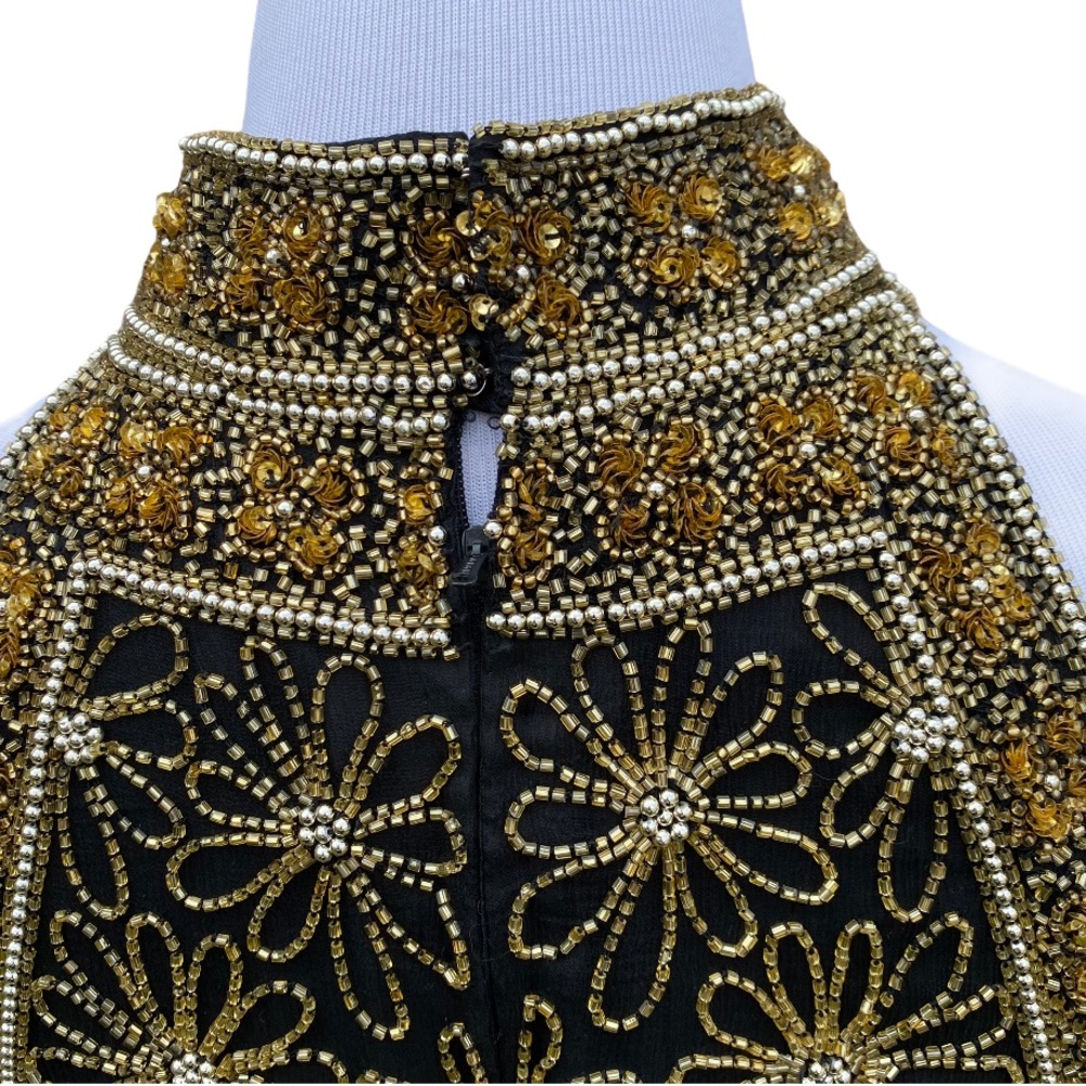 Laurence Kazar Vintage Beaded & Silk Tank Top - Picture 6 of 11